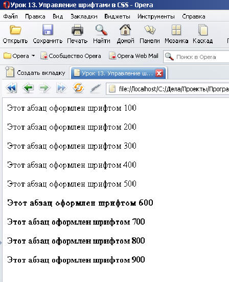 Шрифты (CSS, font, font-family, font-weight, font-size)